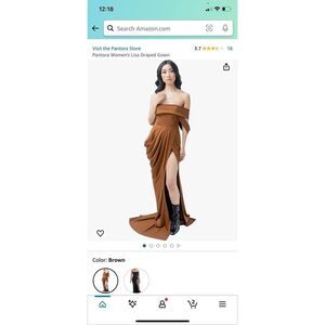 Pantora Women's Lisa Draped Gown